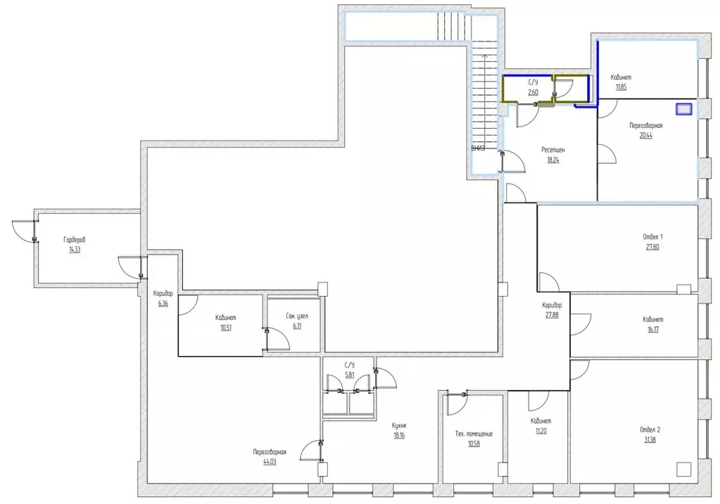 Помещение свободного назначения в Москва Киевское шоссе, 21-й км, 3с1 ... - Фото 1