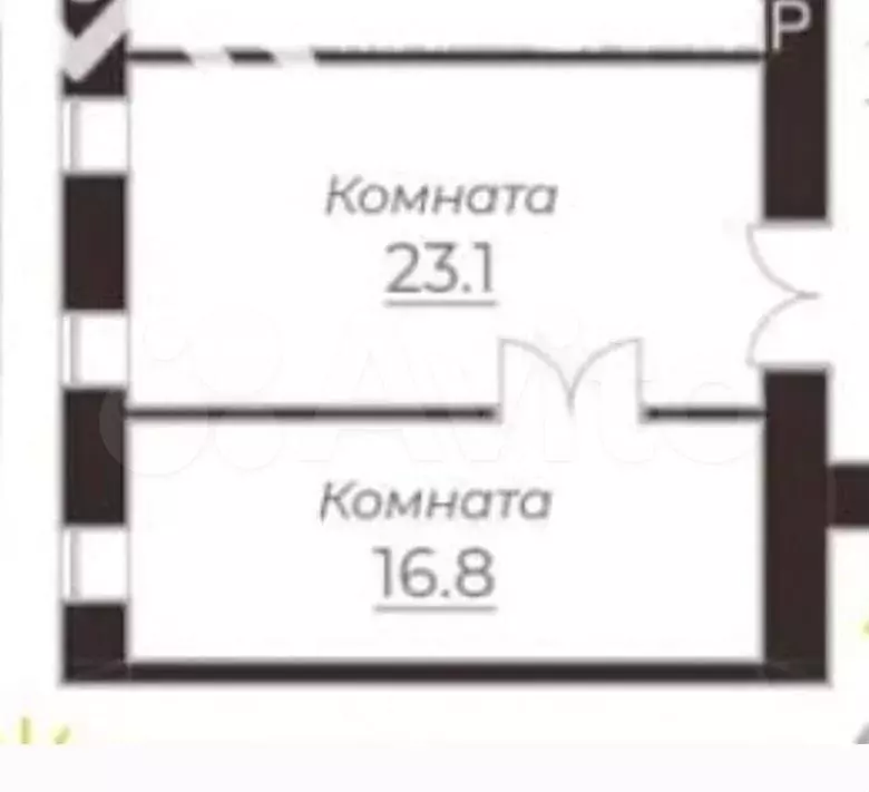 Комната 39,9 м в 5-к., 6/6 эт. - Фото 0