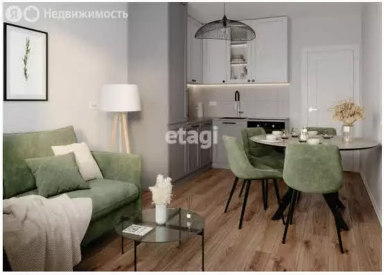 Квартира-студия: посёлок Ковалёво, улица Александра Разгонина, 1к2 (23 ... - Фото 2