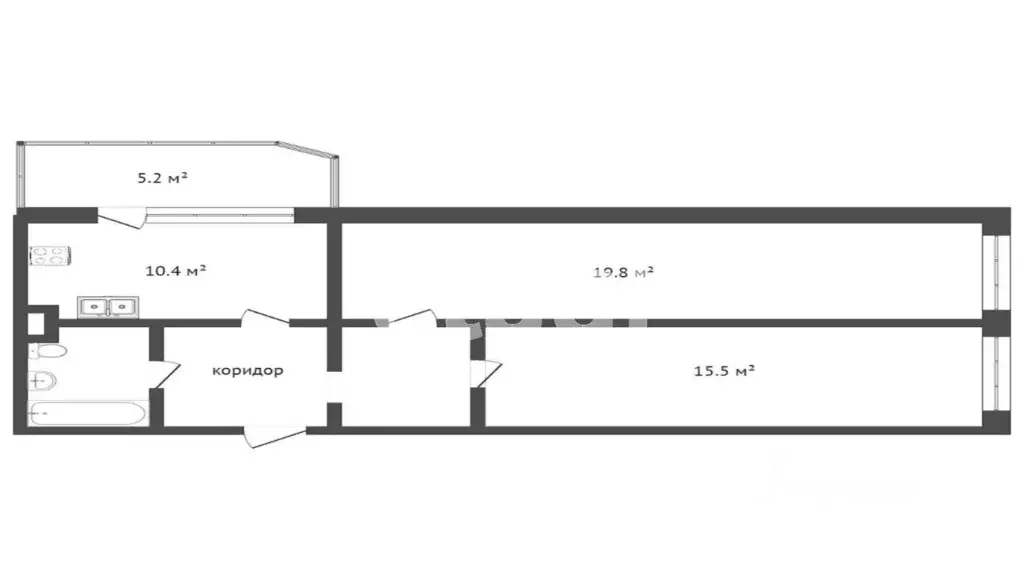 2-к кв. Ханты-Мансийский АО, Сургут тракт Тюменский, 6/1 (60.0 м) - Фото 1