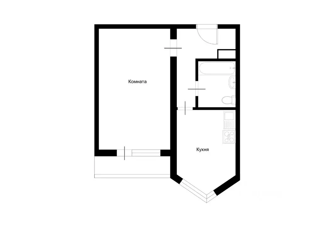 1-к кв. Москва Святоозерская ул., 26 (41.0 м) - Фото 1