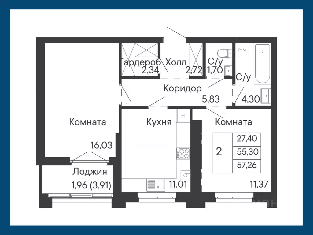 2-к кв. Ростовская область, Ростов-на-Дону Бориславский пер., 47 ... - Фото 1
