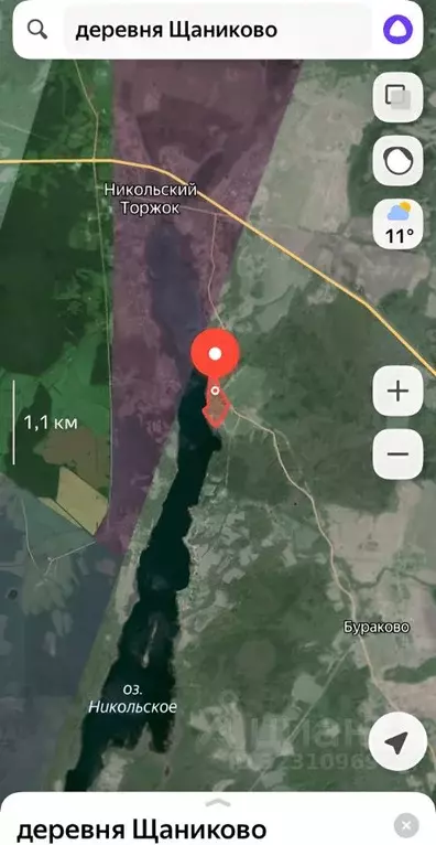 Участок в Вологодская область, Кирилловский муниципальный округ, д. ... - Фото 1