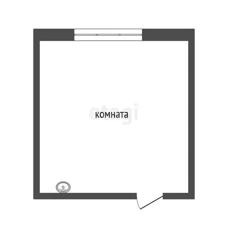 1к в -комнатной квартире ( м) - Фото 0