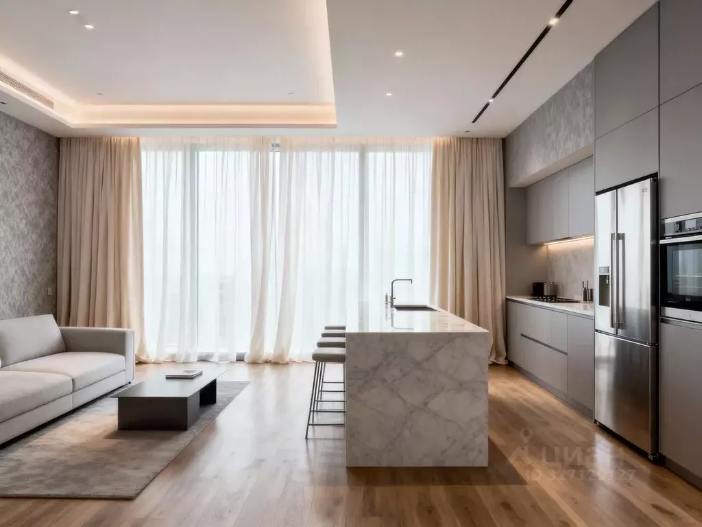 3-к кв. Москва 1-й Красногвардейский проезд, 22с2 (119.0 м) - Фото 1