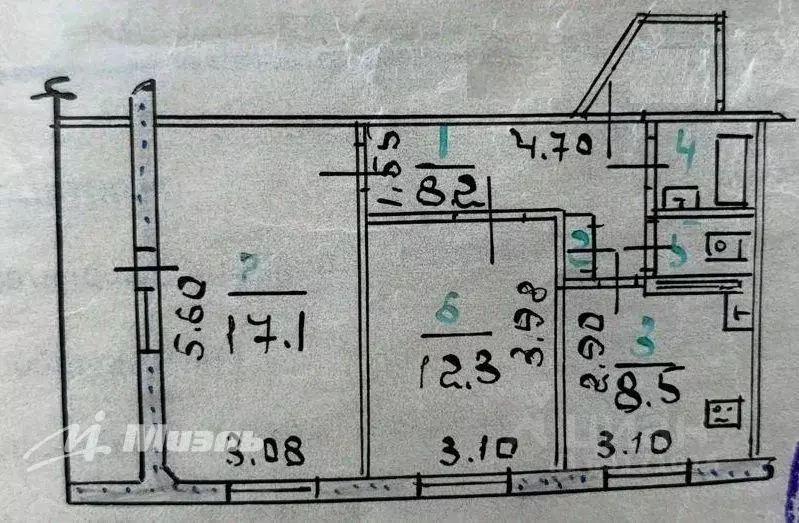 2-к кв. Орловская область, Орел Приборостроительная ул., 17 (50.4 м) - Фото 1