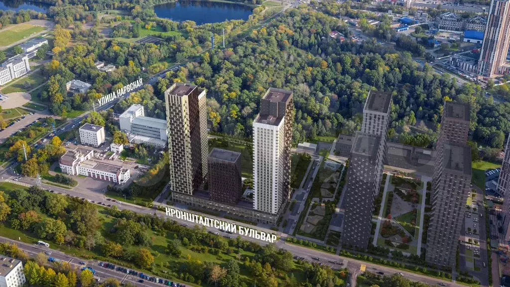 2-к. квартира, 66,9 м, 21/38 эт. - Фото 1