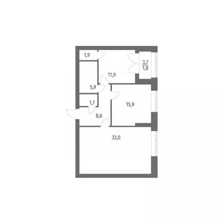 2-к кв. Санкт-Петербург ул. Академика Константинова, 1к1 (80.7 м) - Фото 0