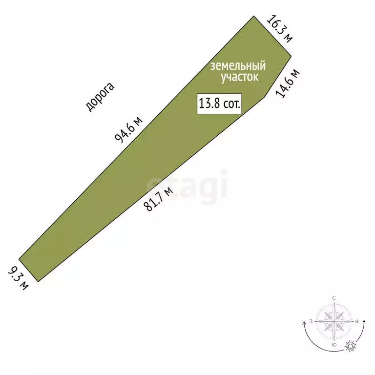 Участок в Якутск, улица Котенко (13.8 м) - Фото 1