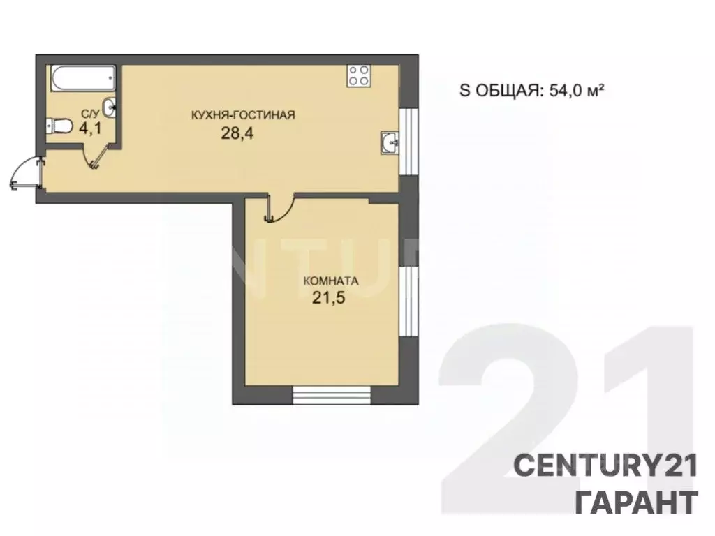 2-к кв. Санкт-Петербург пос. Стрельна, Красносельское ш., 21 (54.0 м) - Фото 1