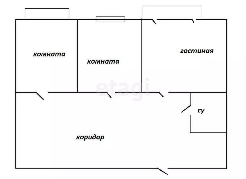 3-комнатная квартира: Кыштым, улица Свердлова, 99 (94.3 м) - Фото 0