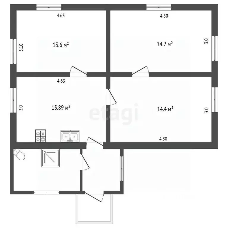 Дом в Ярославская область, Первомайский муниципальный округ, Пречистое ... - Фото 2