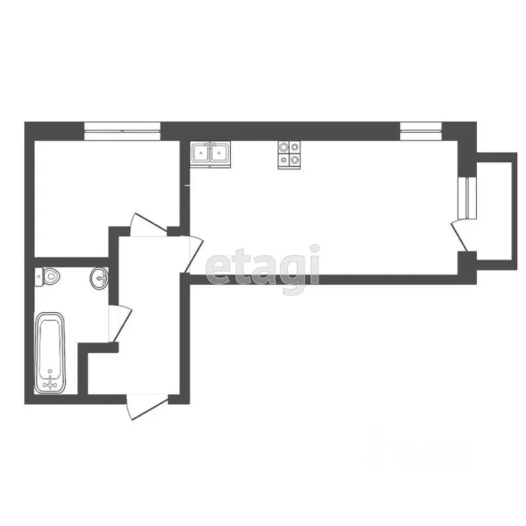 1-к кв. Мордовия, Саранск Рабочая ул., 6 (38.6 м) - Фото 1