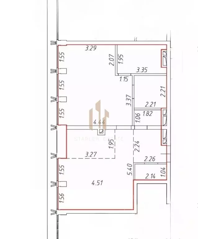 2-к кв. Москва Дружинниковская ул., 15 (69.4 м) - Фото 0