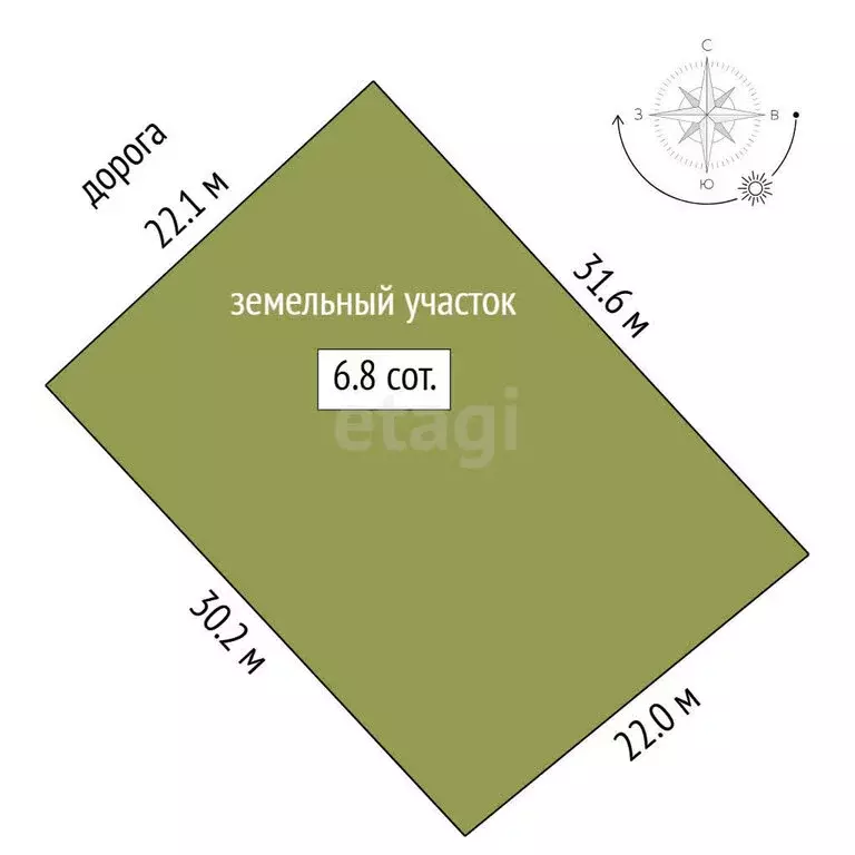 Участок в Тюменская область, Нижнетавдинский муниципальный округ, ... - Фото 1