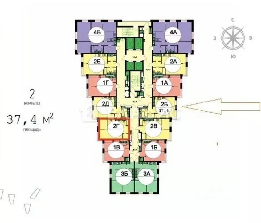 2-к кв. Московская область, Красногорск ул. Авангардная, 2 (37.0 м) - Фото 2