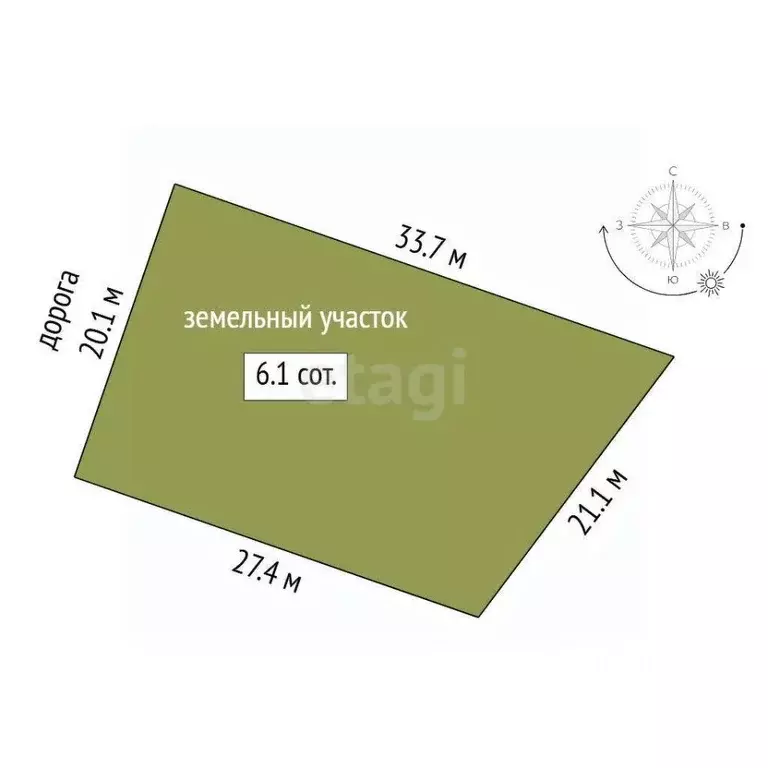 Участок в Тюменская область, Нижнетавдинский муниципальный округ, ... - Фото 2