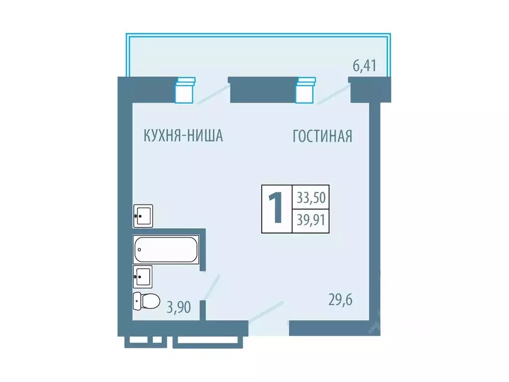 1-к кв. Красноярский край, Железногорск Комсомольская ул., 19 (39.91 ... - Фото 0