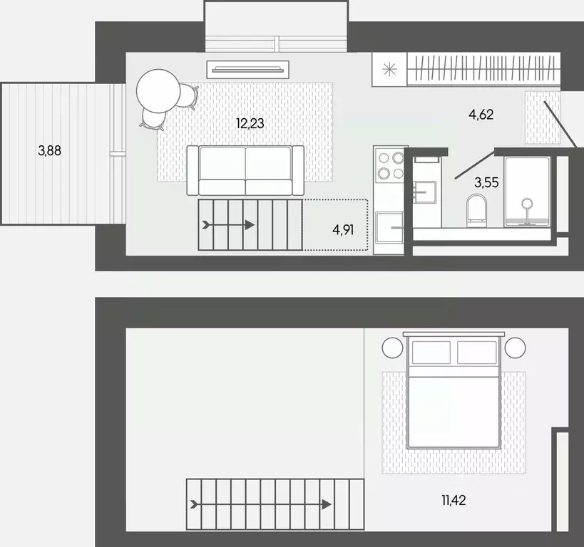 1-к кв. Алтай, Майминский район, пос. Карлушка  (40.6 м) - Фото 1