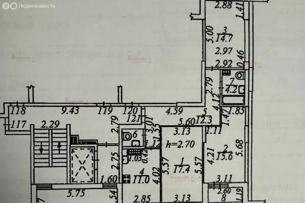 3к в -комнатной квартире (15.9 м) - Фото 1