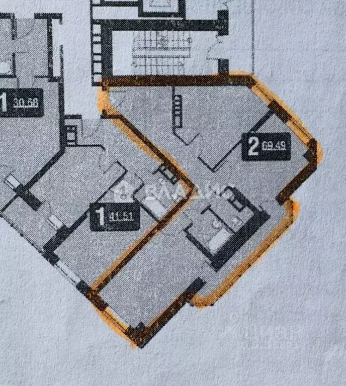 2-к кв. Новосибирская область, Новосибирск 2-я Обская ул., 154 (70.1 ... - Фото 1