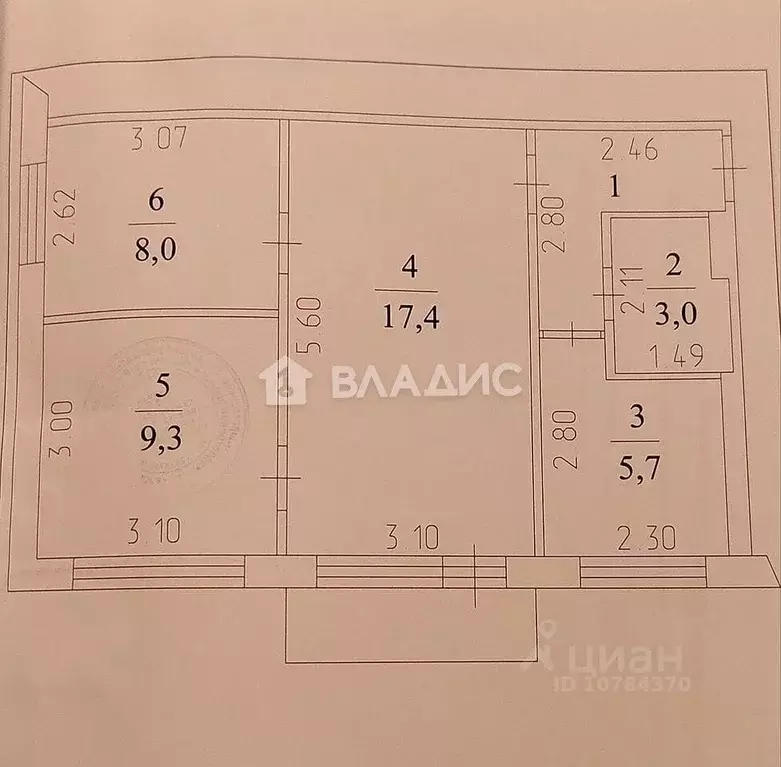 3-к кв. Кемеровская область, Кемерово ул. Ворошилова, 7а (47.8 м) - Фото 1