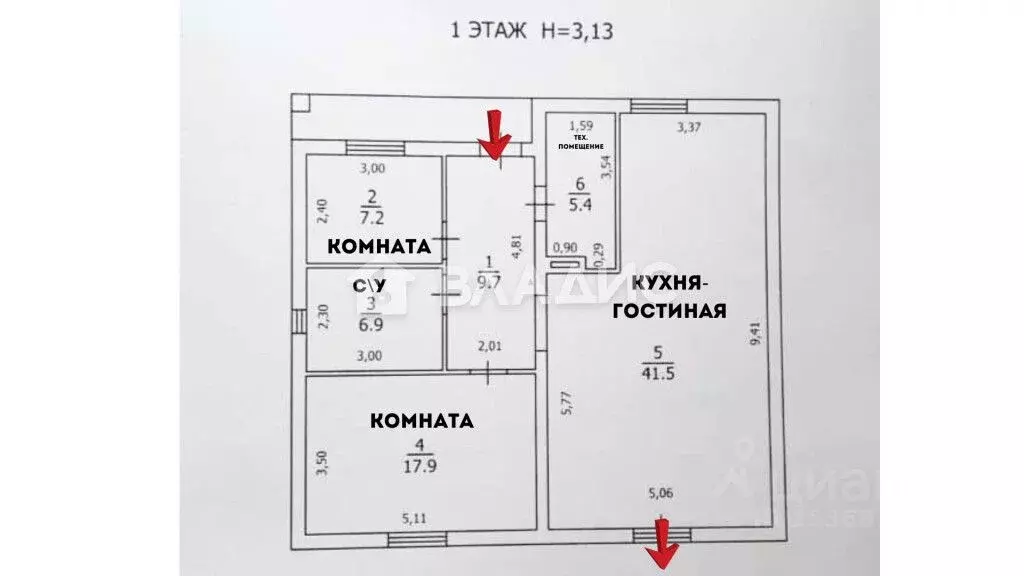 Дом в Калининградская область, Гурьевский муниципальный округ, пос. ... - Фото 1