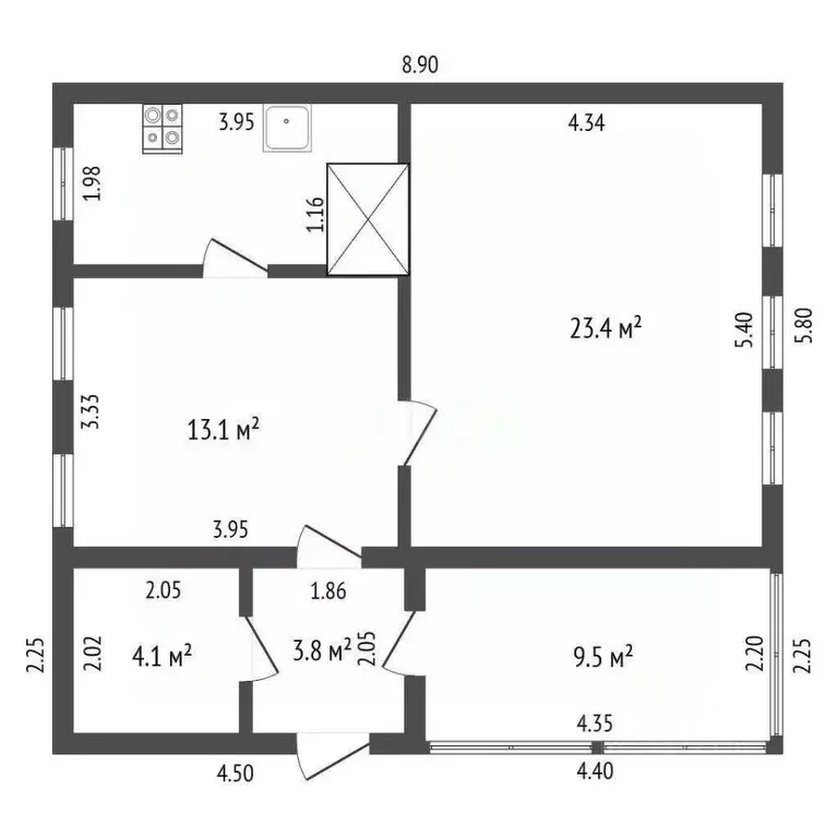 Дом в Белгородская область, Прохоровский район, Петровское с/пос, с. ... - Фото 2