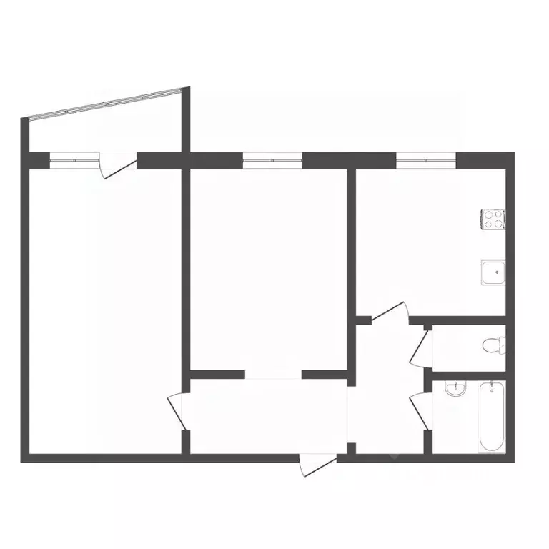 2-к кв. Тюменская область, Тюмень ул. Мельникайте, 129 (50.9 м) - Фото 2