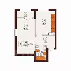 1-к кв. Оренбургская область, Оренбург Северный жилрайон, Фамильные ... - Фото 1