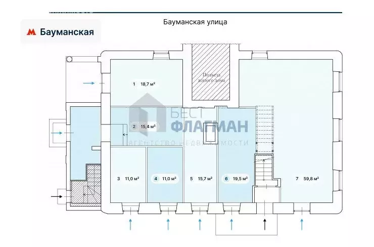 Помещение свободного назначения (11 м) - Фото 1