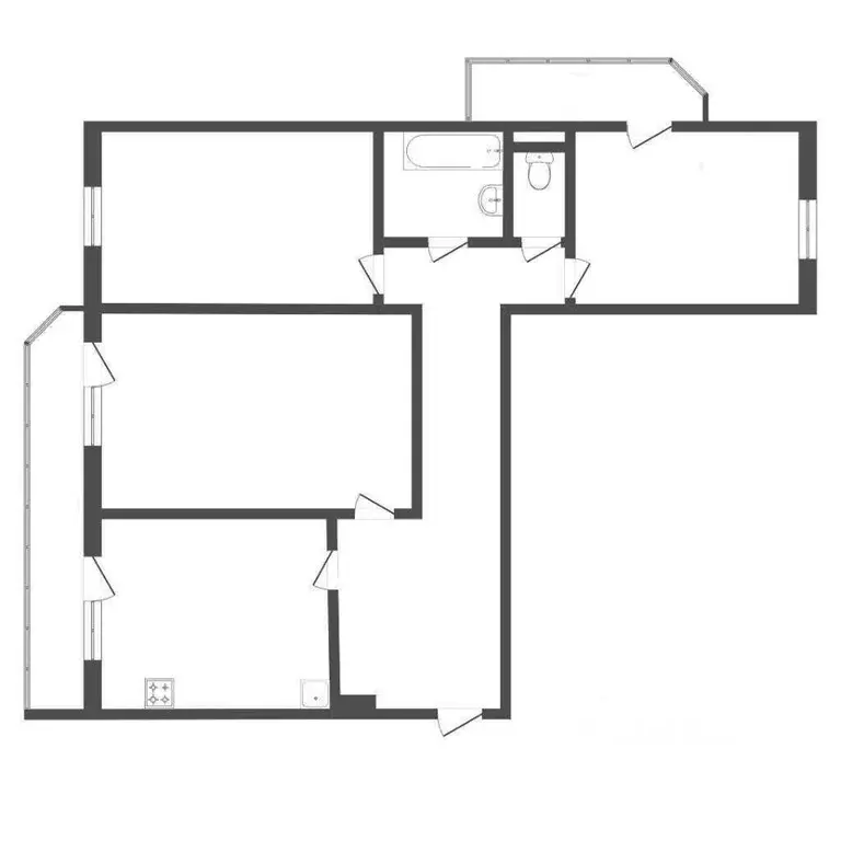 3-к кв. Тюменская область, Тюмень Широтная ул., 104к1 (91.2 м) - Фото 2