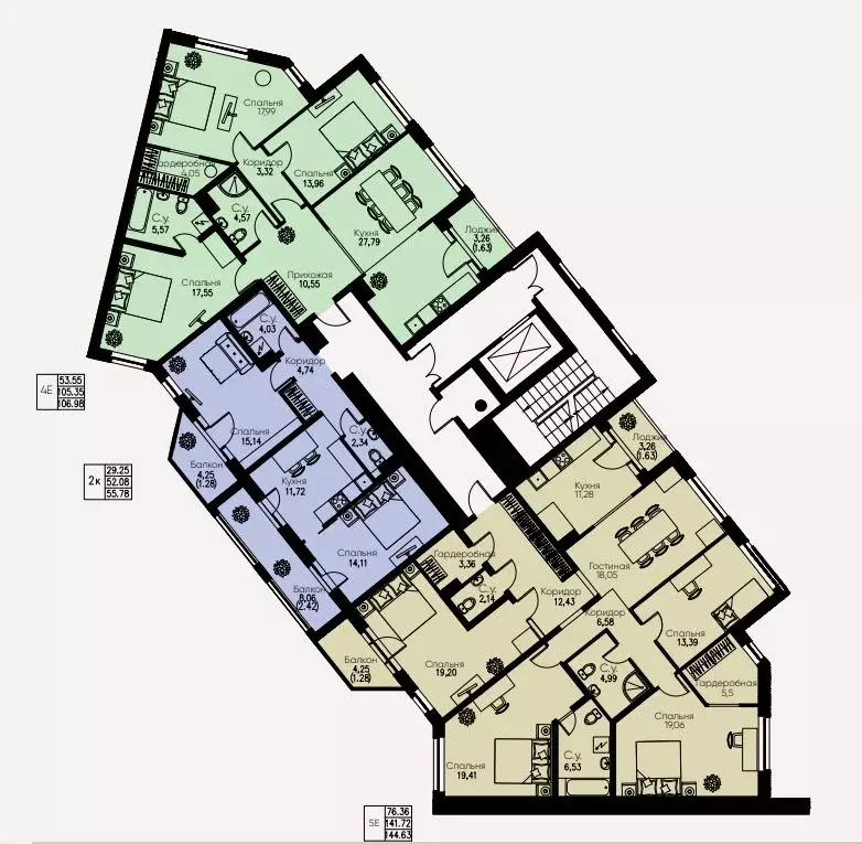 4-к кв. Санкт-Петербург Благодатная ул., 50 (144.63 м) - Фото 1