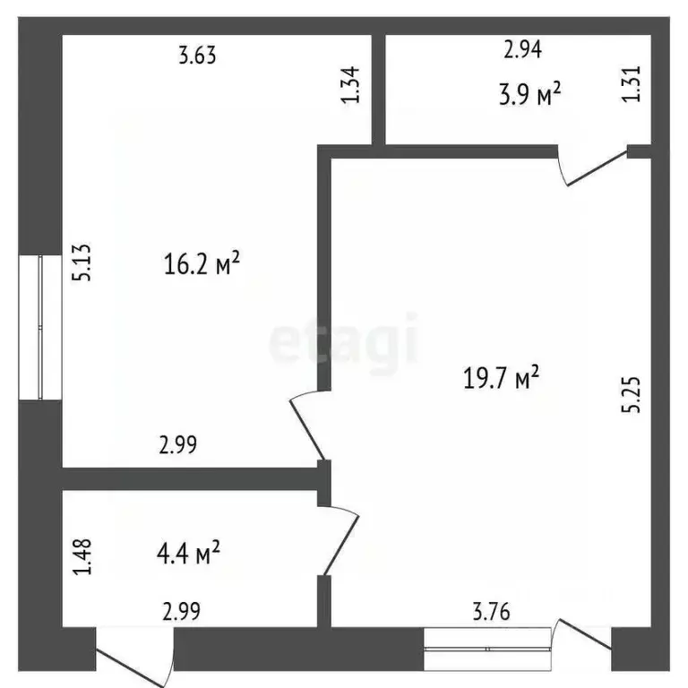 Таунхаус в Ростовская область, Таганрог 27-й пер., 32 (49 м) - Фото 1