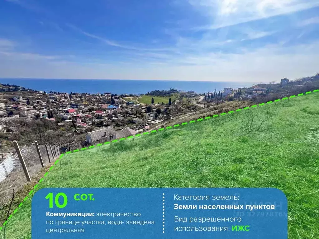 Участок в Крым, Алушта муниципальный округ, с. Солнечногорское ул. ... - Фото 2