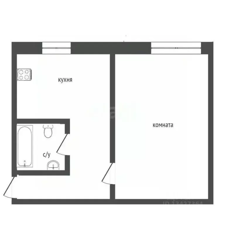 1-к кв. Курганская область, Курган Заозерный жилрайон, 8-й мкр, 5 ... - Фото 1