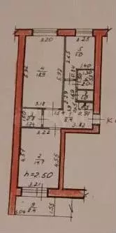 2-к. квартира, 57,7 м, 3/9 эт. - Фото 0