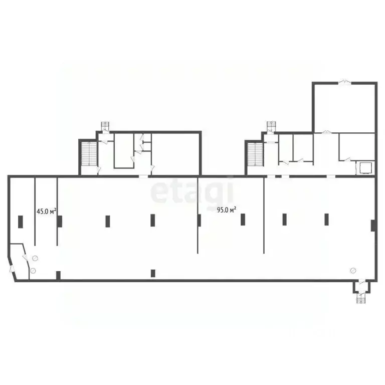 Торговая площадь в Тюменская область, Тюмень ул. Пермякова, 23 (95 м) - Фото 1