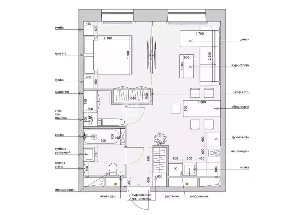 2-к кв. Москва Карамышевская наб., 34 (39.0 м) - Фото 1