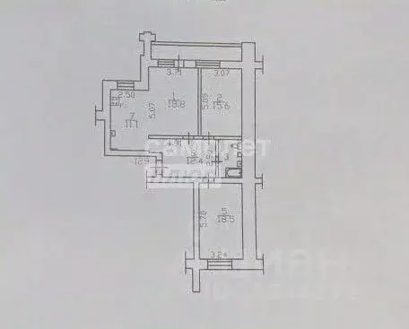 3-к кв. Вологодская область, Вологда Некрасовский пер., 19 (81.8 м) - Фото 2