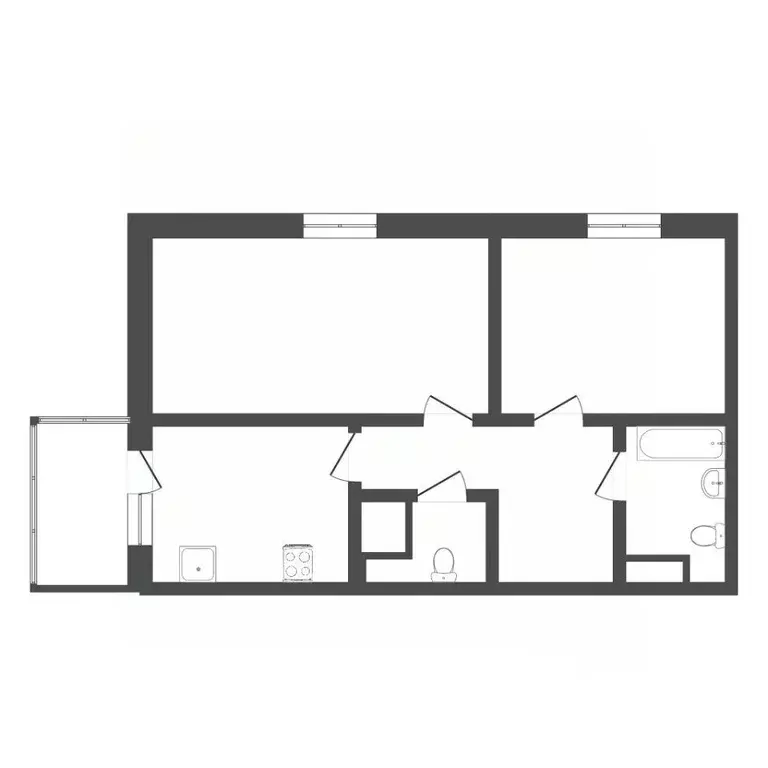 2-к кв. Тюменская область, Тюмень ул. Бакинских Комиссаров, 3 (58.9 м) - Фото 1