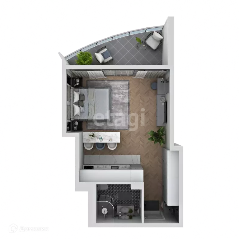 Продаётся квартира-студия, 36.4 м - Фото 1