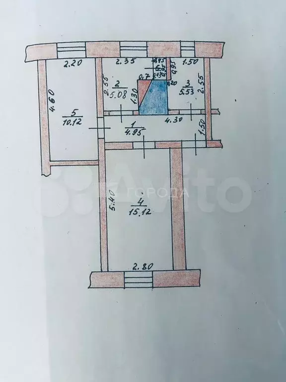 2-к. квартира, 41,2 м, 1/2 эт. - Фото 0