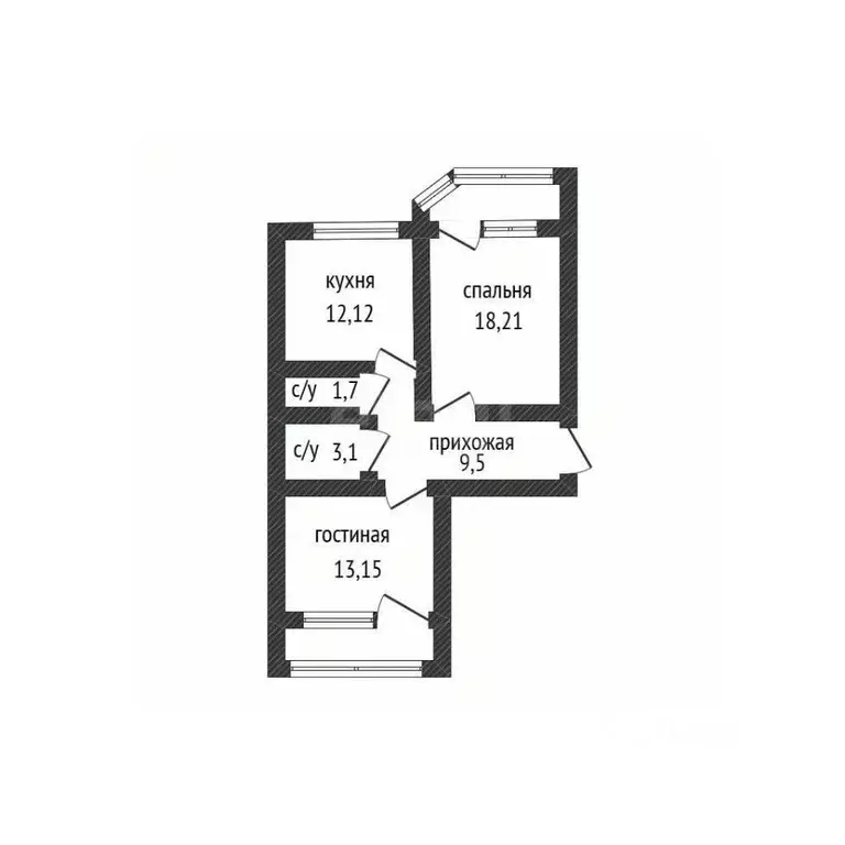 2-к кв. Краснодарский край, Краснодар ул. Им. Героя Яцкова И.В., 9к3 ... - Фото 1