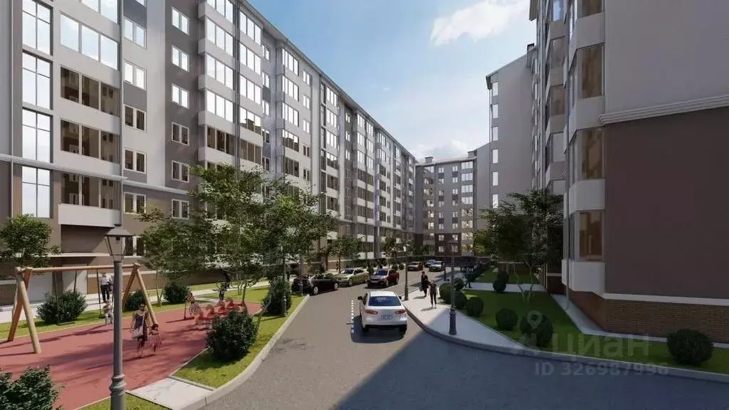 1-к кв. Кабардино-Балкария, Нальчик ул. А.А. Кадырова, 7 (35.82 м) - Фото 1