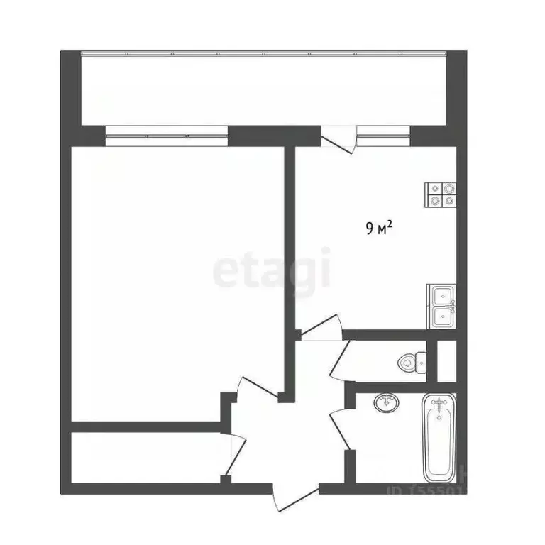 1-к кв. Самарская область, Самара Советская ул., 9 (36.0 м) - Фото 1