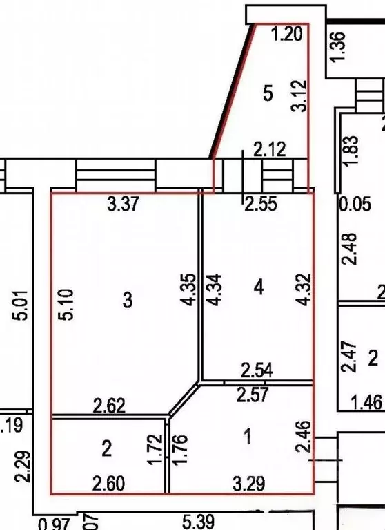 1-к кв. Тамбовская область, Тамбов Селезневская ул., 2Бк5 (41.9 м) - Фото 2