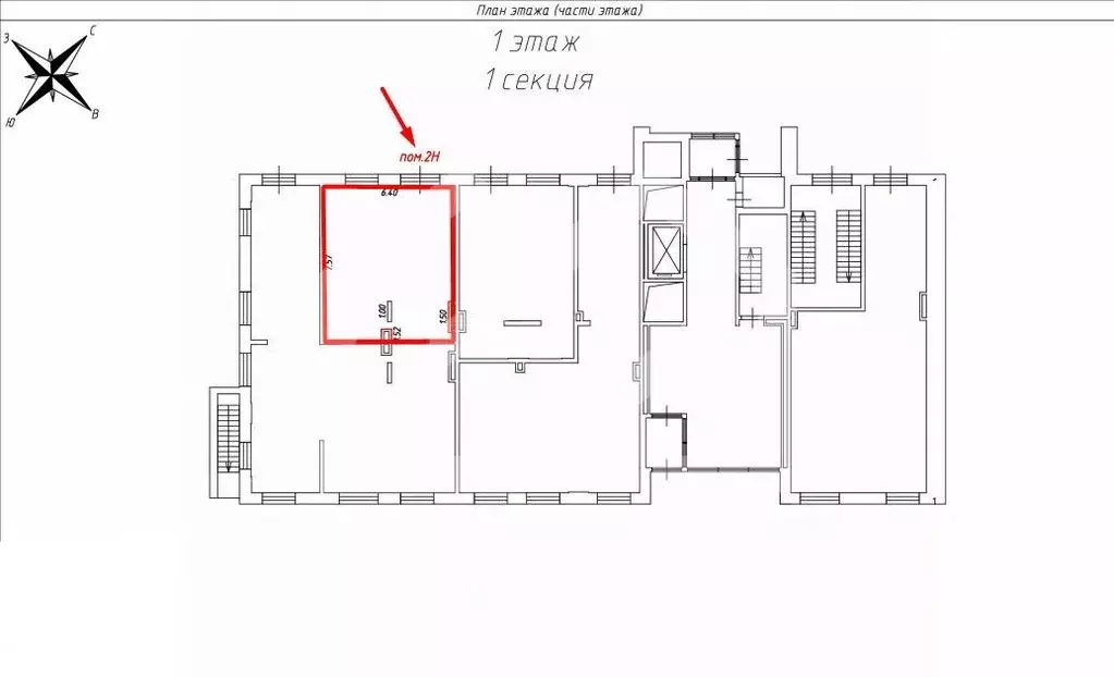Помещение свободного назначения в Москва ул. Академика Павлова, 28 (48 ... - Фото 2