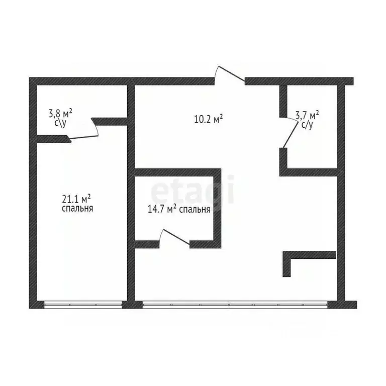 2-к кв. Краснодарский край, Геленджик городской округ, с. Дивноморское ... - Фото 2