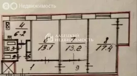3-комнатная квартира: Санкт-Петербург, улица Ивана Фомина, 5к2 (65.4 ... - Фото 2